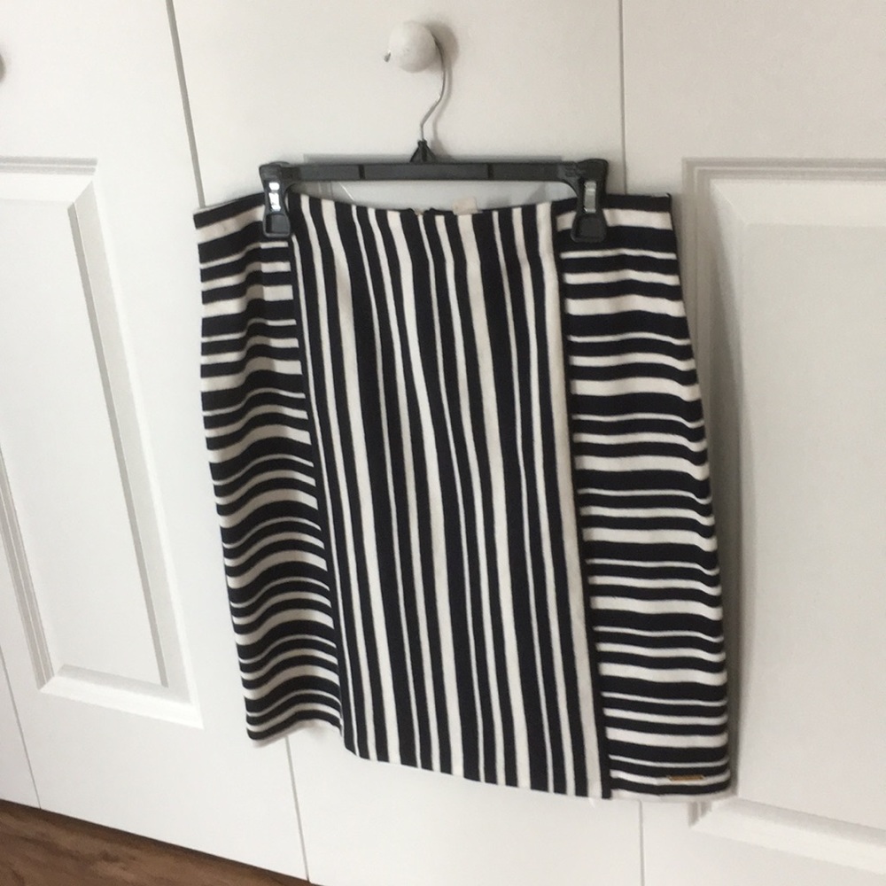 Navy and white skirt